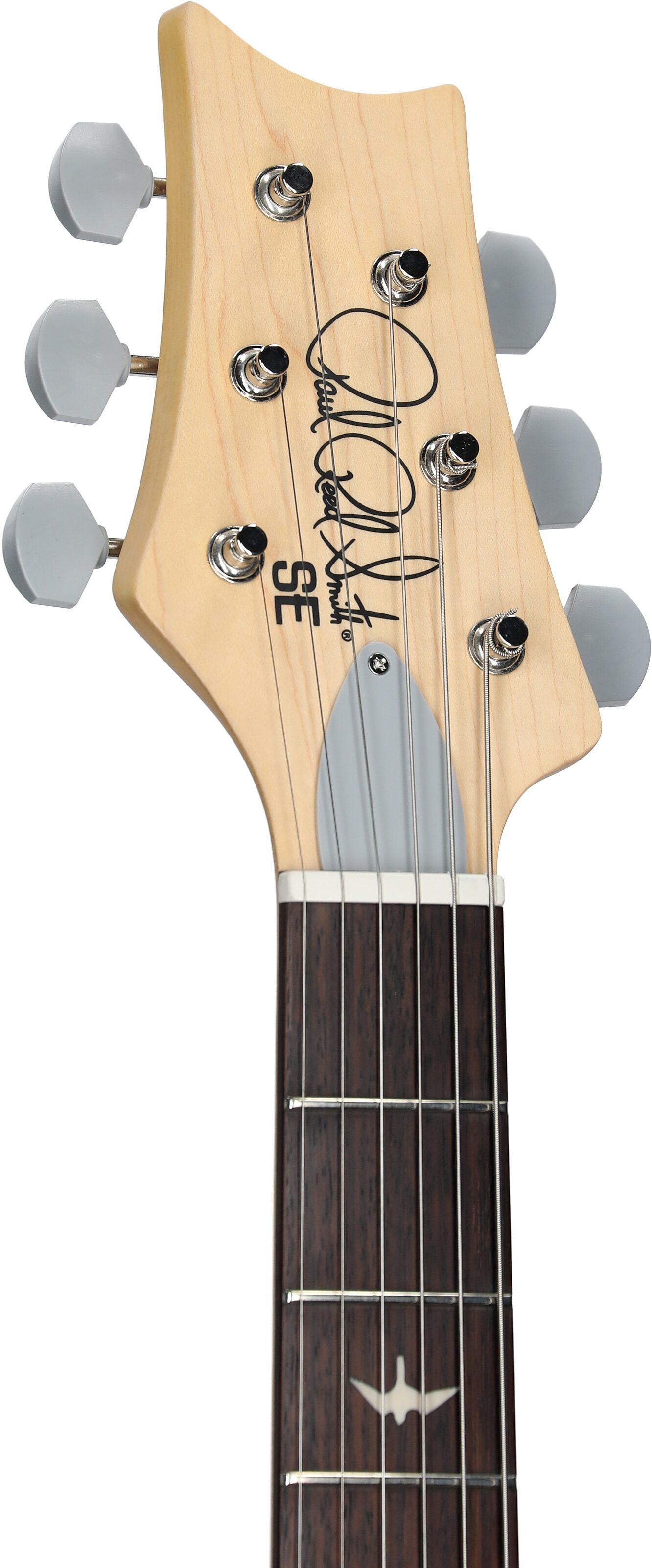 PRS Paul Reed Smith SE Silver Sky Electric Guitar, Left-Handed, Maple Fretboard (with Gig Bag), Moon White, Open Box (Very Good), Headstock Left Front