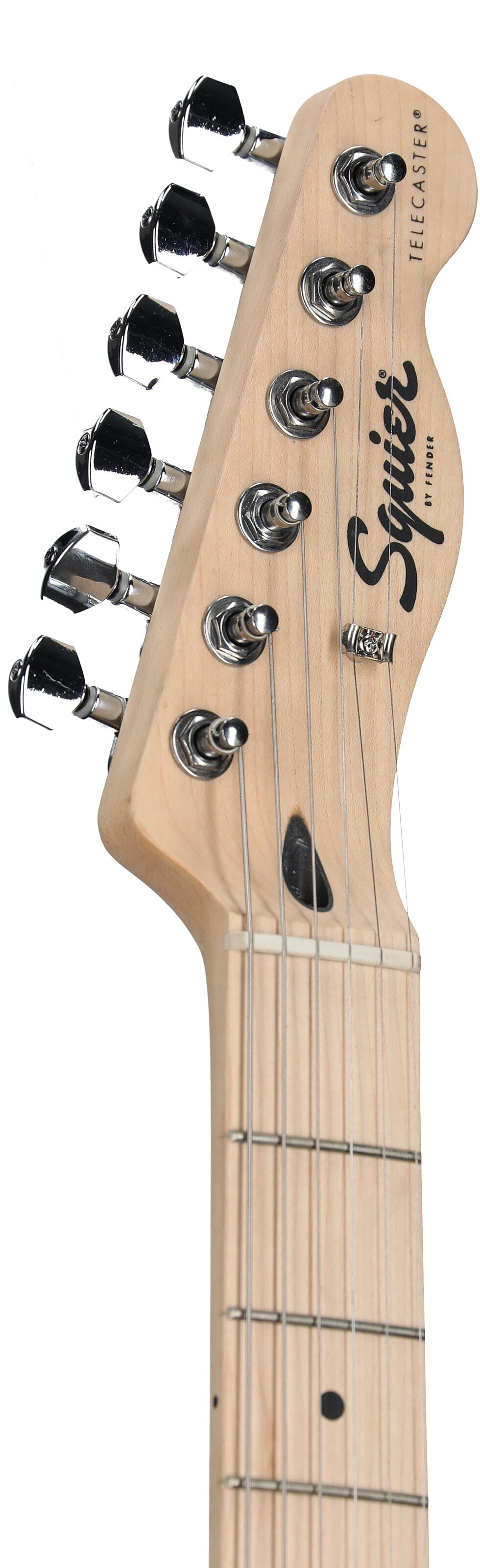 Squier Sonic Telecaster Electric Guitar, Butterscotch Blonde, Headstock Left Front