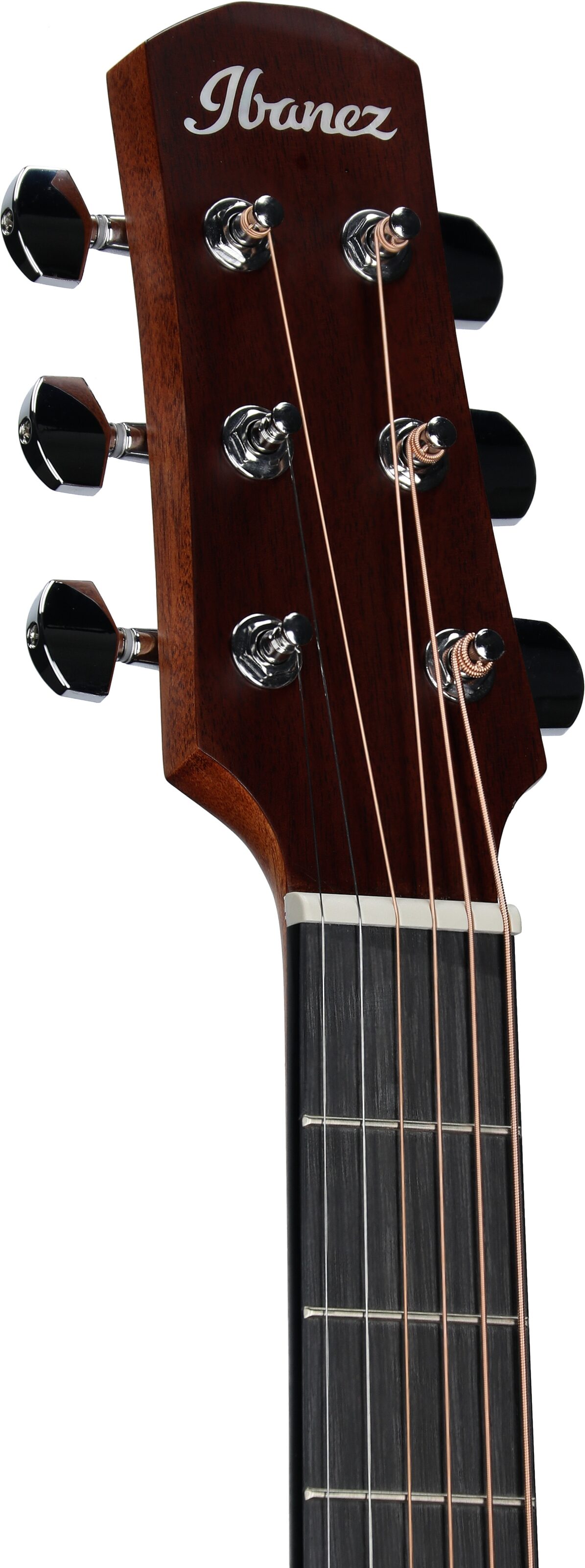 Ibanez AAM50LCE Advance Acoustic-Electric Guitar, Left-Handed, Open Pore Light Burst Sunburst, Headstock Left Front