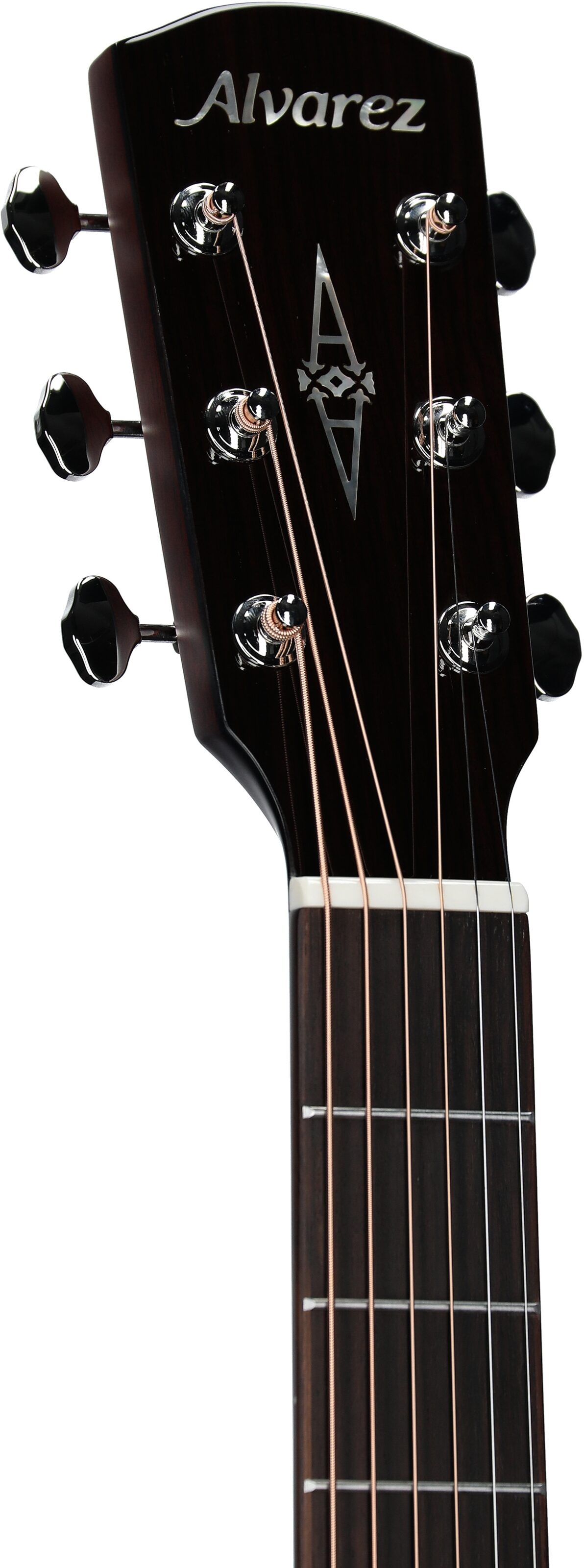 Alvarez MD60 Herringbone Masterworks Dreadnought Acoustic Guitar (with Gig Bag), New, Headstock Left Front
