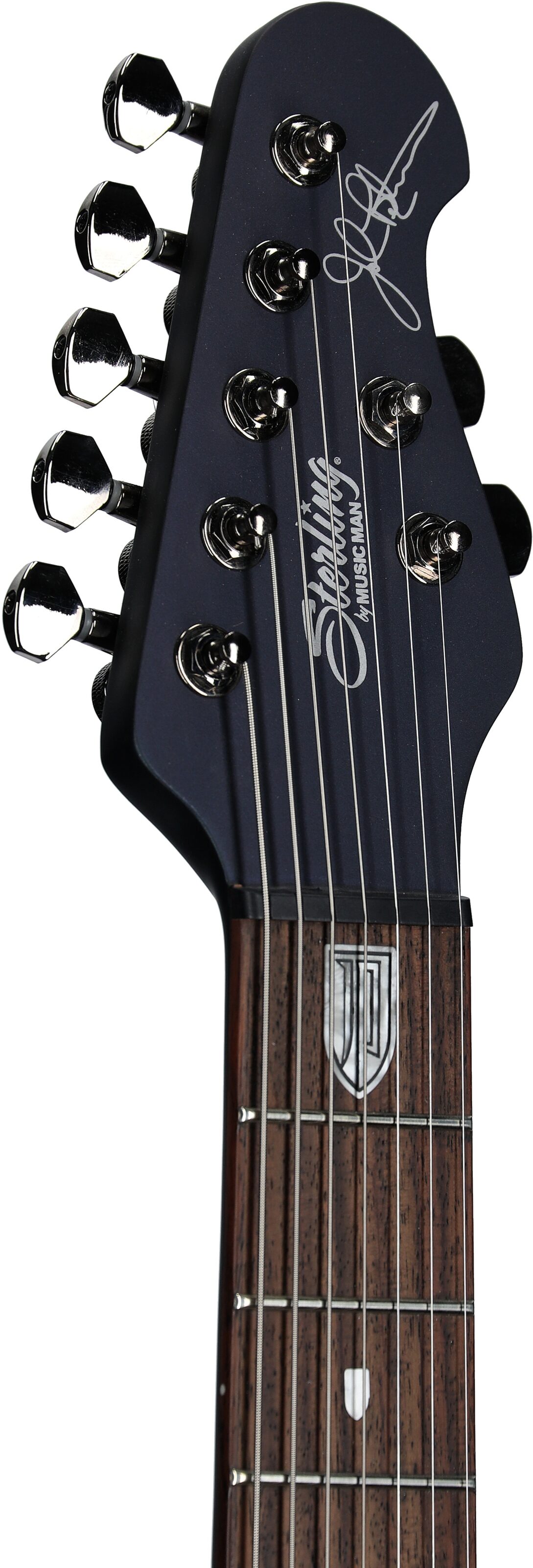 Sterling by Music Man John Petrucci MAJ170 Electric Guitar, Arctic Dream, Headstock Left Front