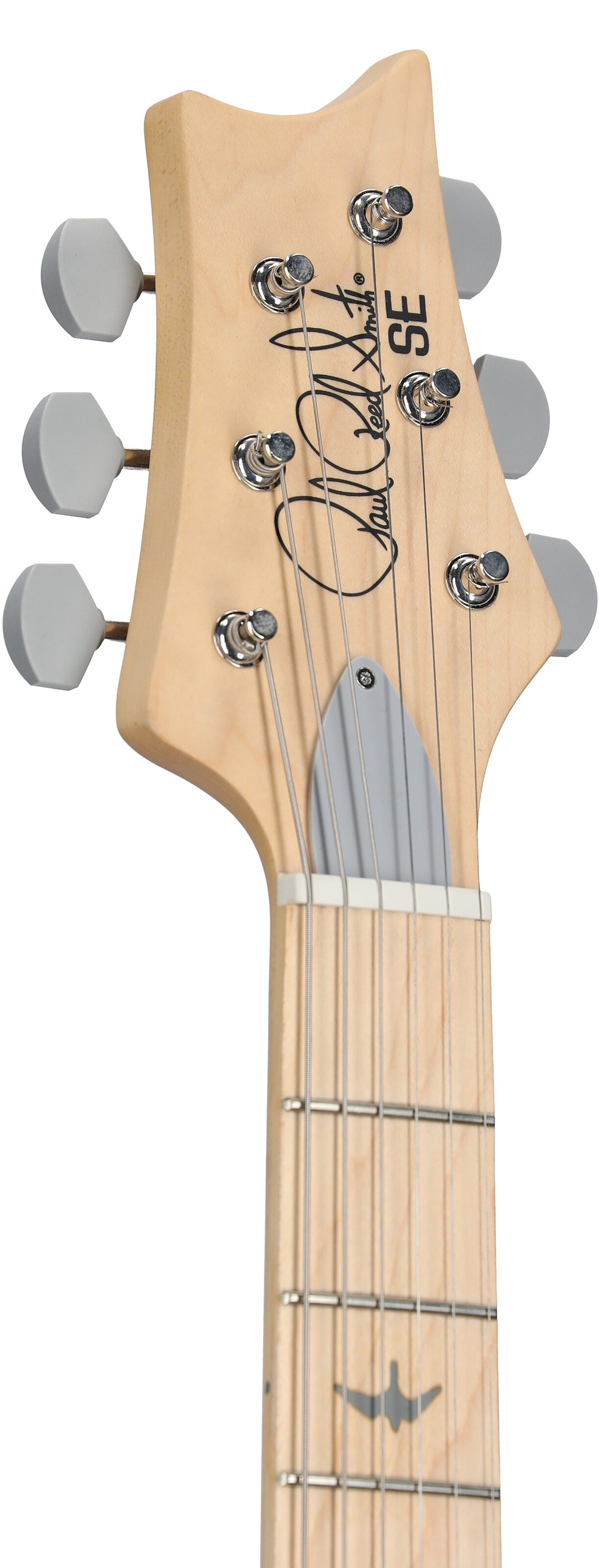 PRS Paul Reed Smith SE Silver Sky Electric Guitar, Maple Fingerboard (with Gig Bag), Summit Purple, Headstock Left Front
