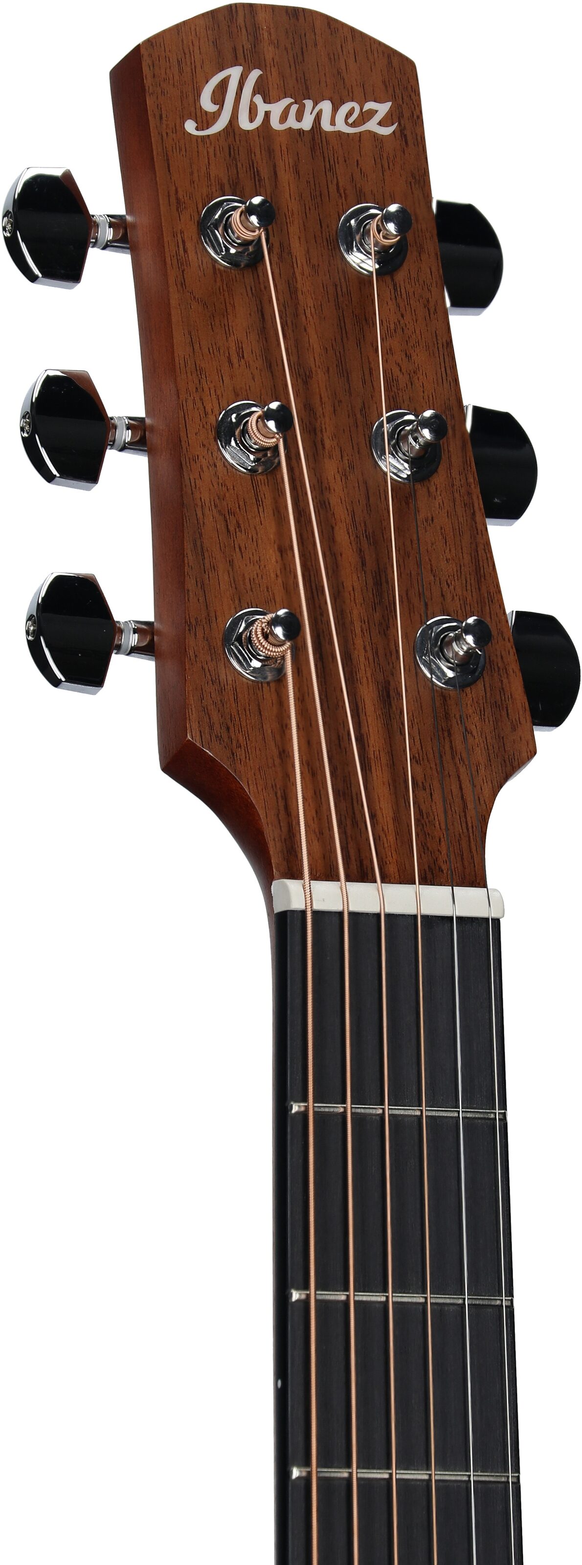 Ibanez AAM50CE Advanced Acoustic-Electric Guitar, Coral Red Burst, Headstock Left Front