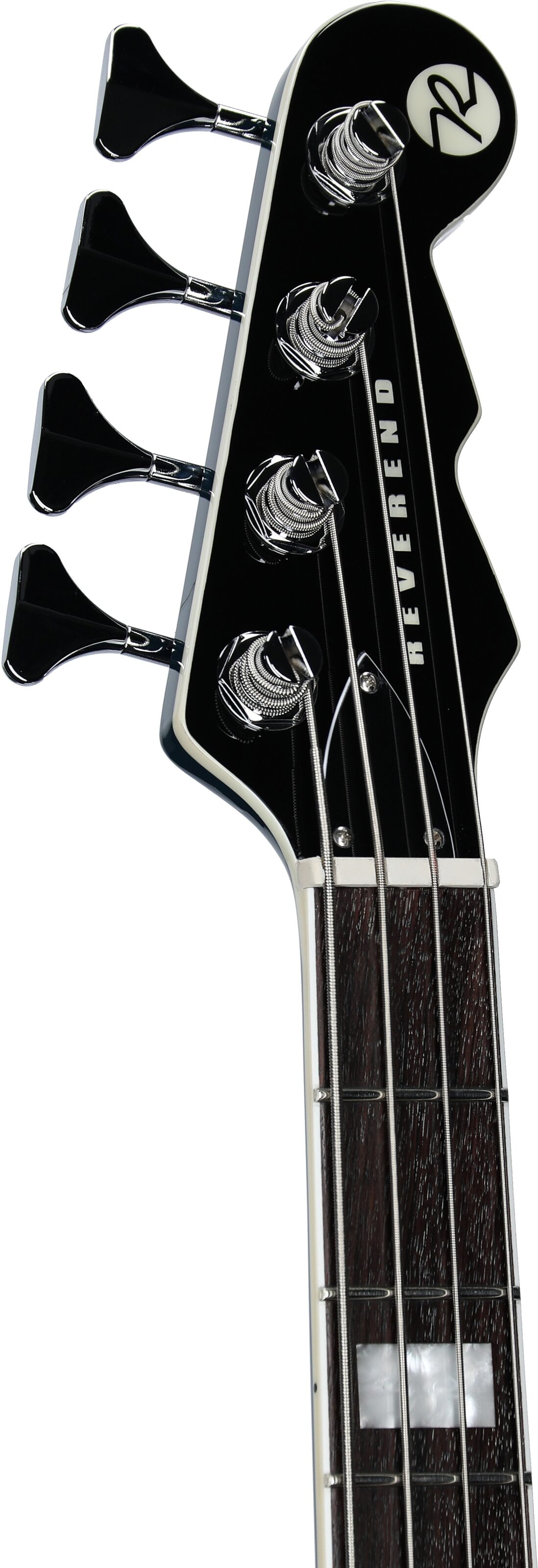 Reverend Sentinel Electric Bass, High Tide Blue, Headstock Left Front