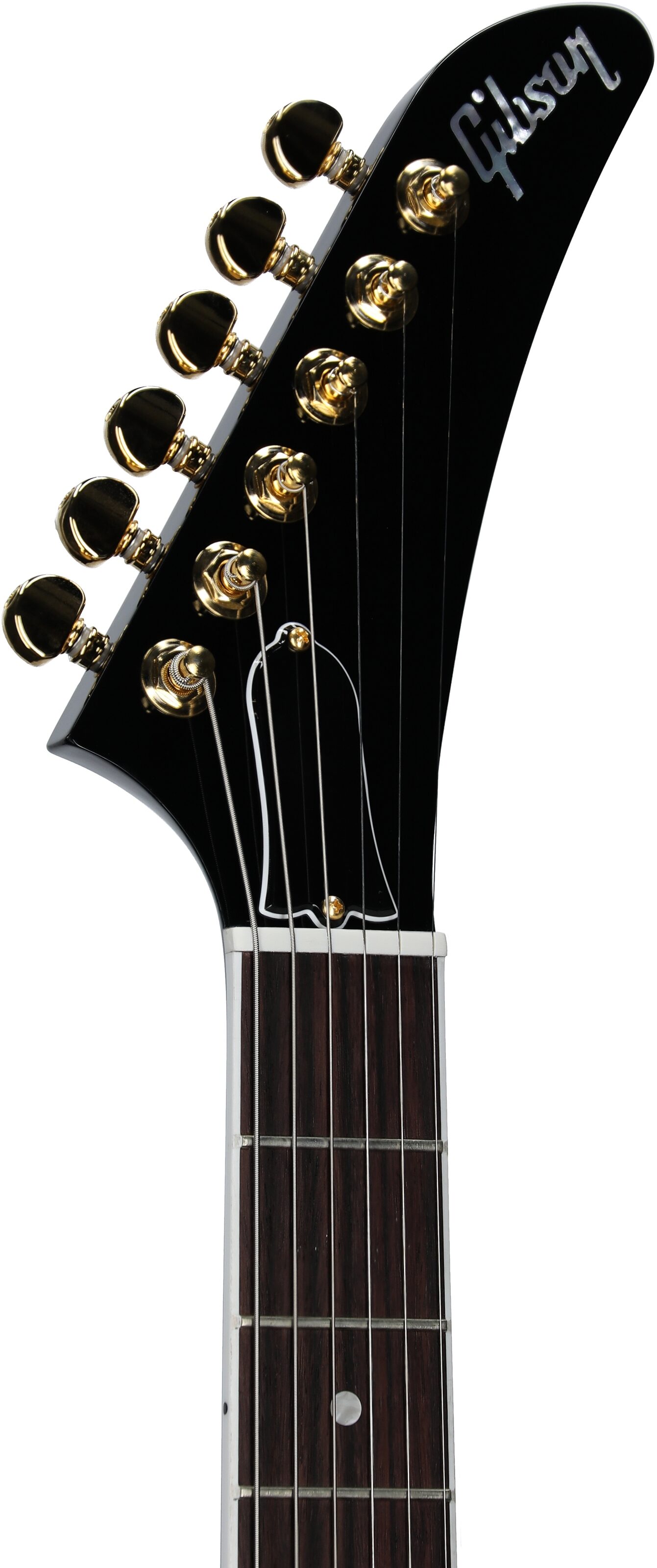 Gibson Exclusive '70s Explorer Electric Guitar (with Case), Ebony, Headstock Left Front