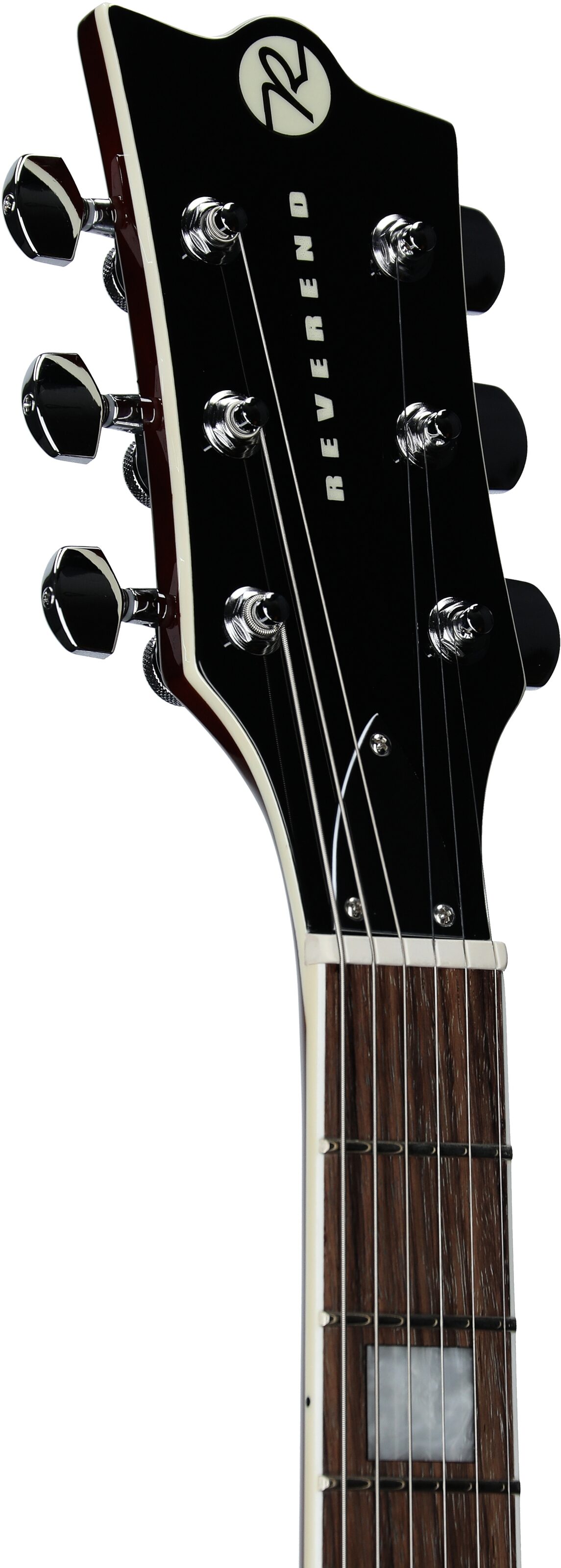 Reverend Roundhouse Electric Guitar, Violin Brown, Headstock Left Front
