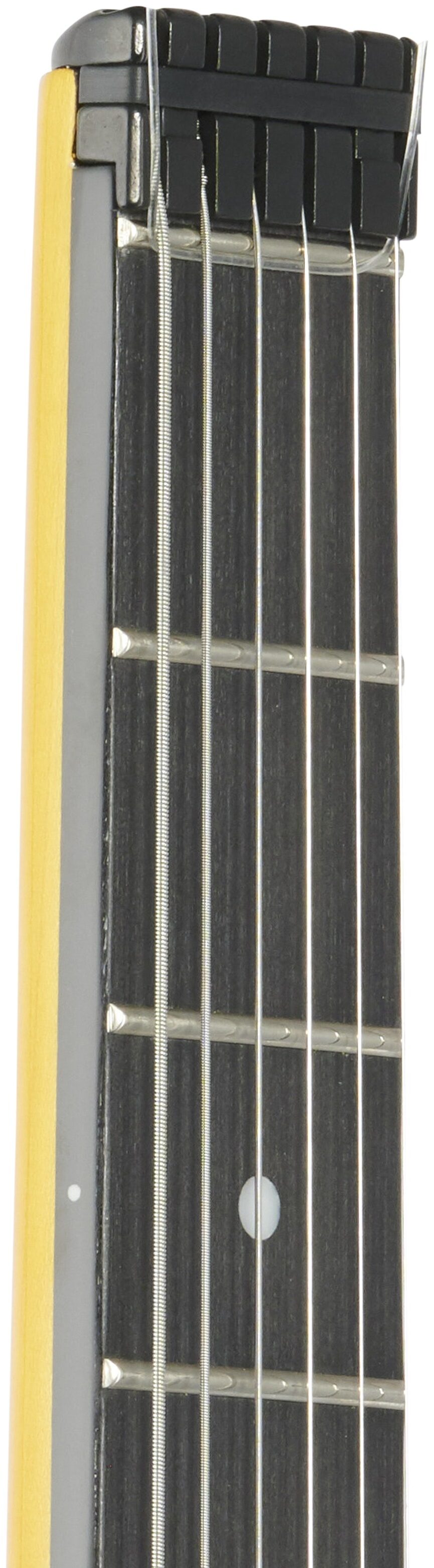Steinberger GT-PRO Quilt Deluxe Electric Guitar (with Gig Bag), Transparent Amber, Headstock Left Front