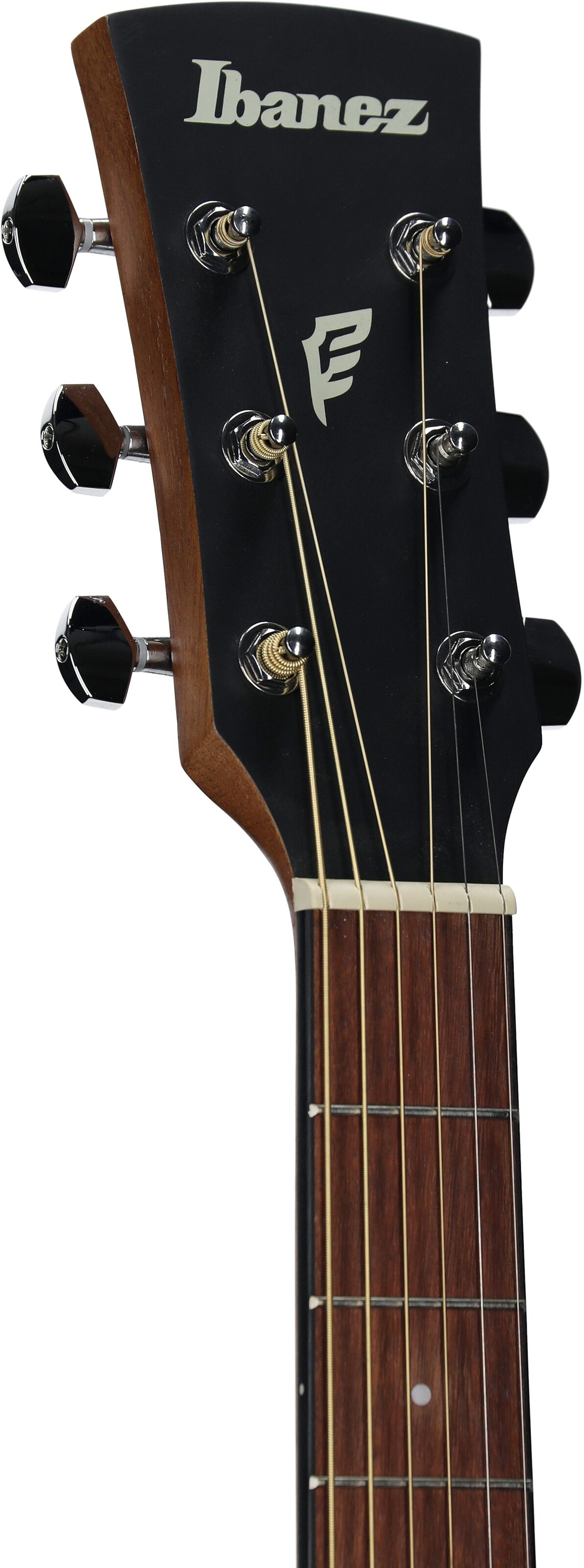Ibanez PF54 Acoustic Guitar, Open Pore Vintage Sunburst, Headstock Left Front