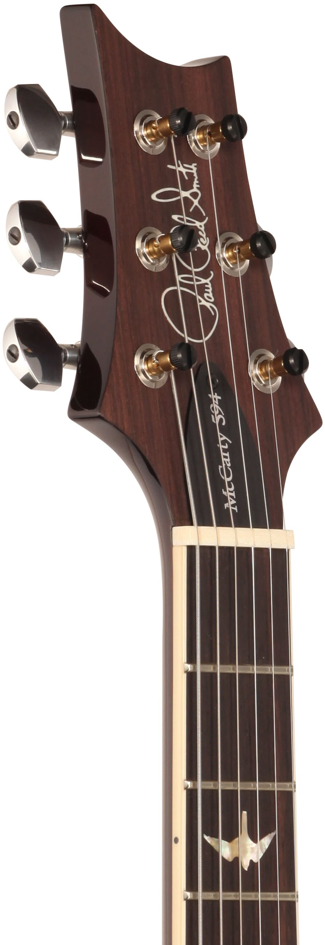 PRS Paul Reed Smith McCarty 594 10-Top Electric Guitar (with Case), Black Gold Burst, Headstock Left Front