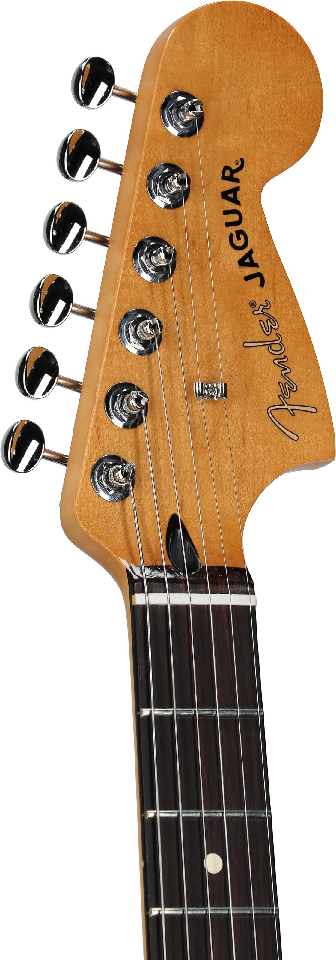 Fender Player II Jaguar Electric Guitar, with Rosewood Fingerboard, Coral Red, Headstock Left Front