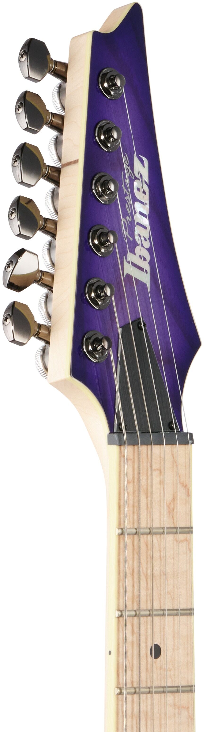 Ibanez Prestige RG652AHMFX Electric Guitar (with Case), Royal Plum Burst, Headstock Left Front