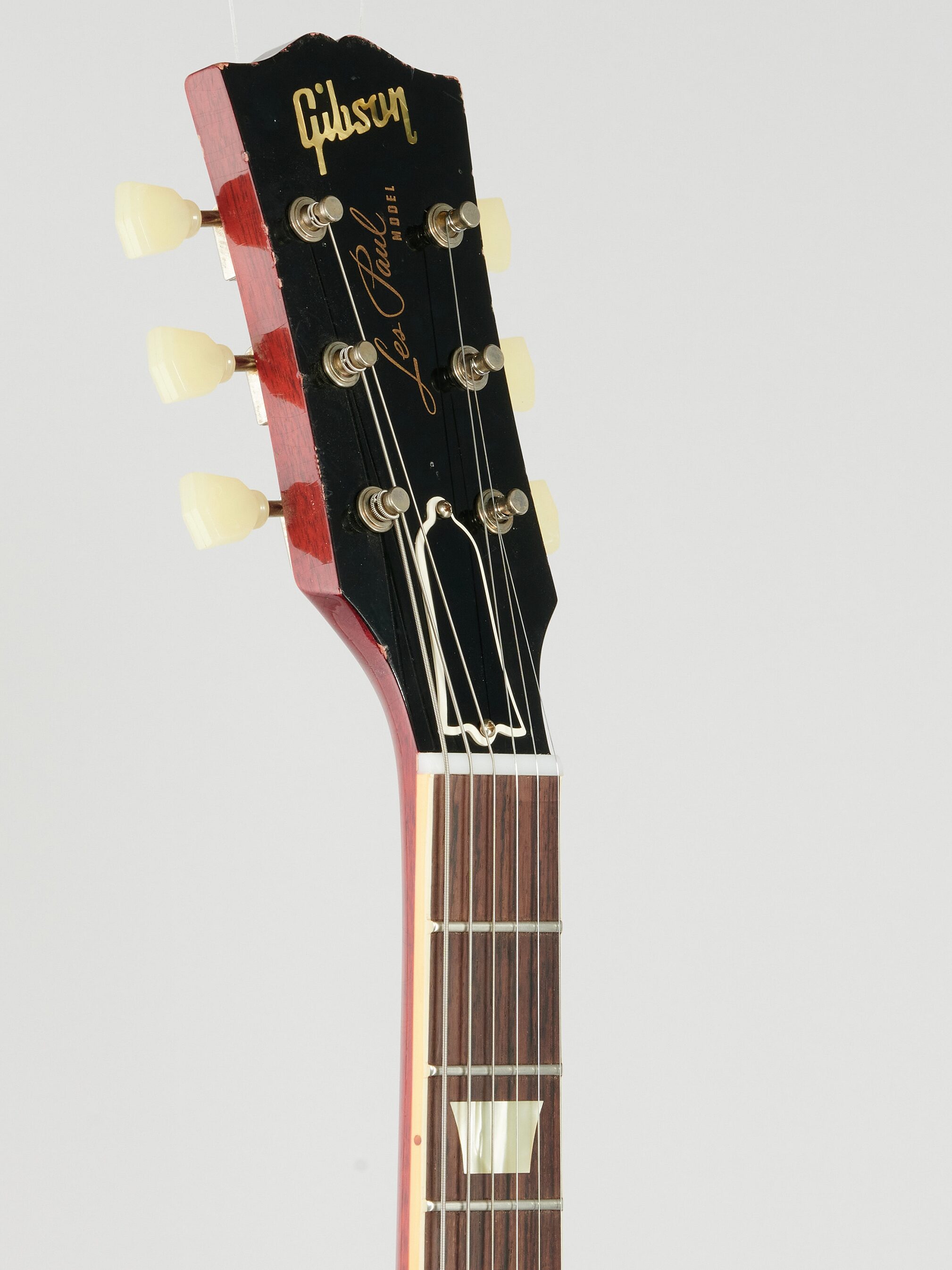 Gibson Custom 1959 Les Paul Standard Murphy Lab Light Aged Electric Guitar (with Case), Royal Tea, Headstock Left Front