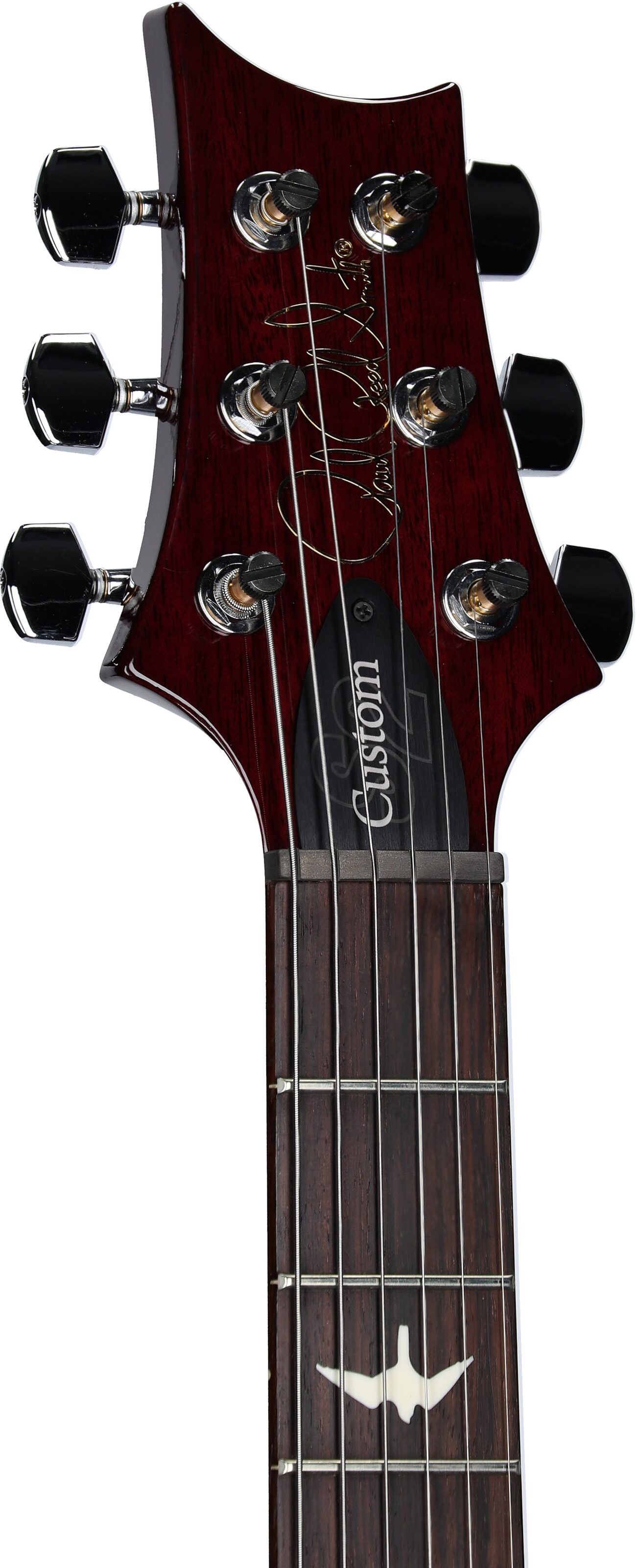 PRS Paul Reed Smith S2 Custom 24-08 Electric Guitar (with Gig Bag), Faded Gray Black Purple Burst, Open Box (Very Good), Headstock Left Front