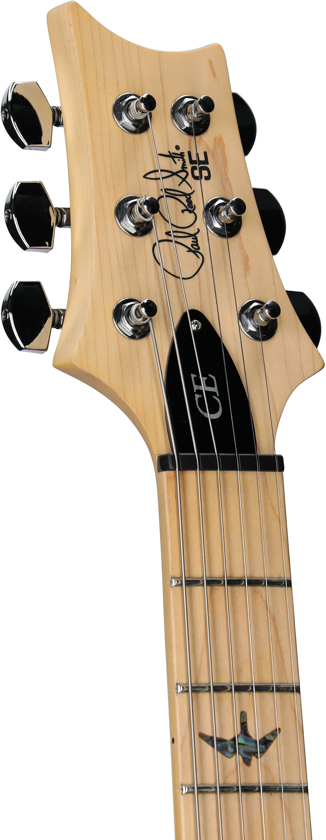 PRS Paul Reed Smith SE Swamp Ash Special Electric Guitar (with Gig Bag), Charcoal, Headstock Left Front