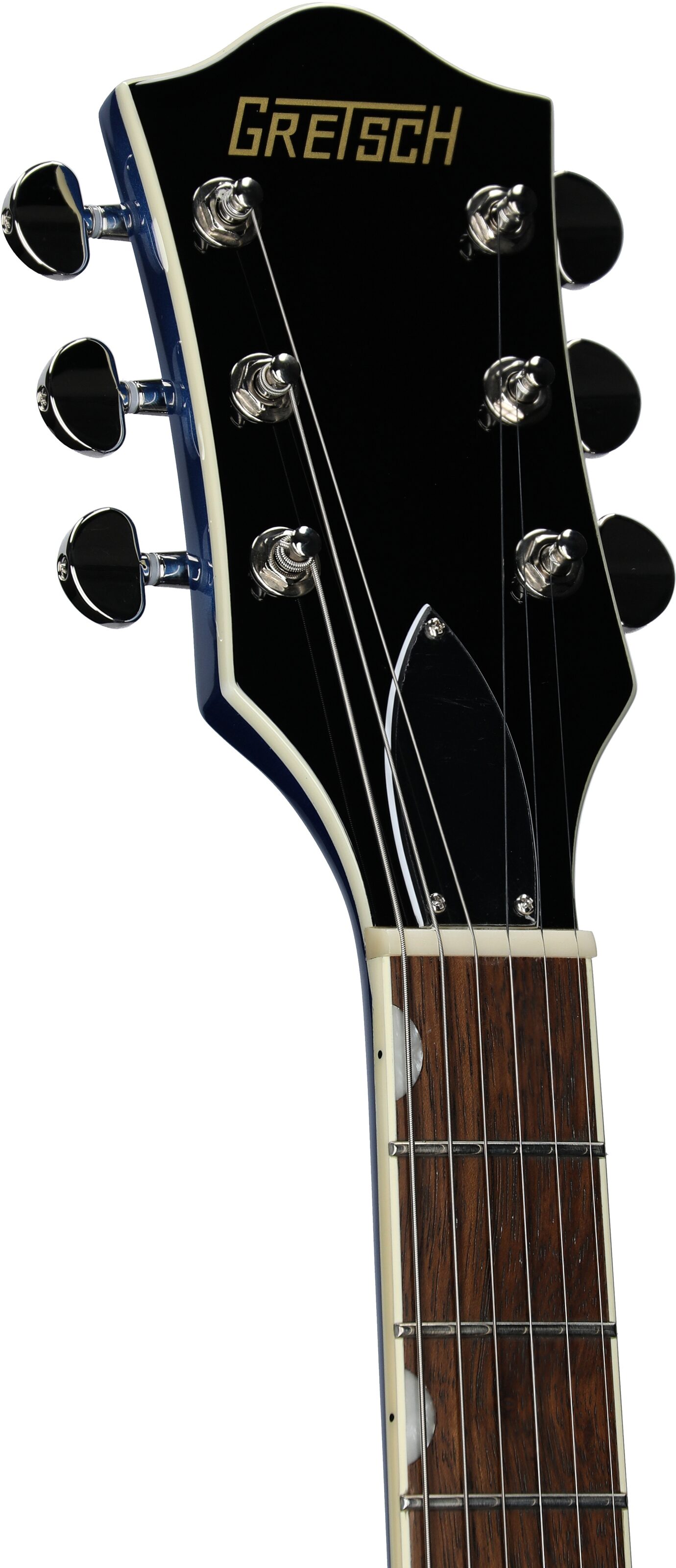 Gretsch G2420T Streamliner HB Electric Guitar with Bigsby Tremolo, Fairlane Blue, Headstock Left Front
