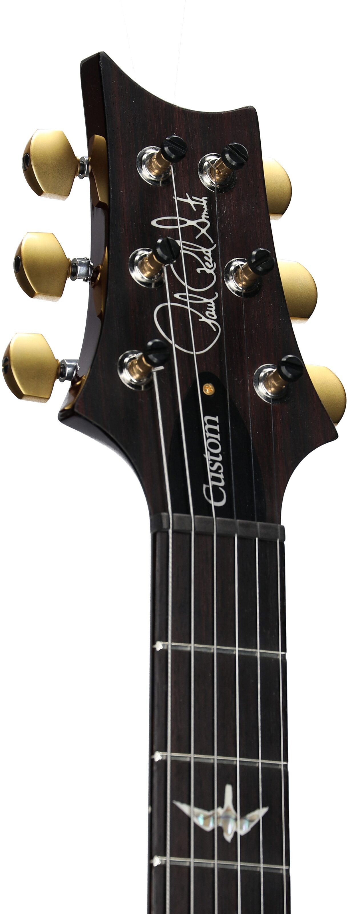 PRS Paul Reed Smith Custom 24-08 10-Top Electric Guitar (with Case), Orange Tiger, Headstock Left Front