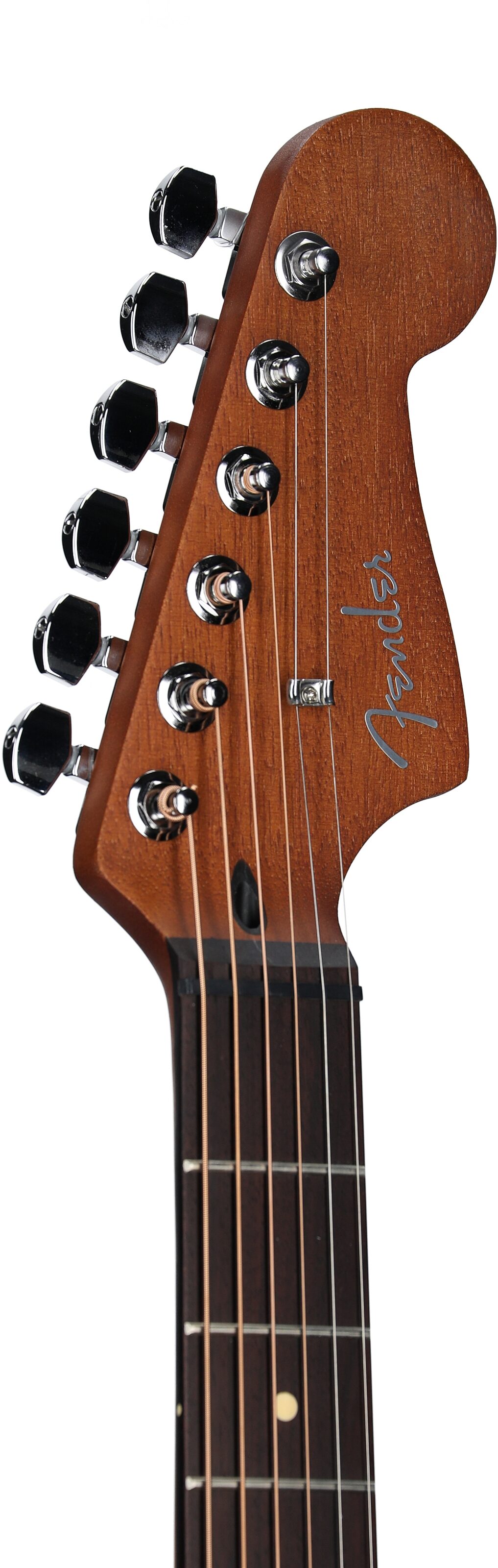 Fender Acoustasonic Standard Jazzmaster Acoustic-Electric Guitar, Honey Burst, Headstock Left Front