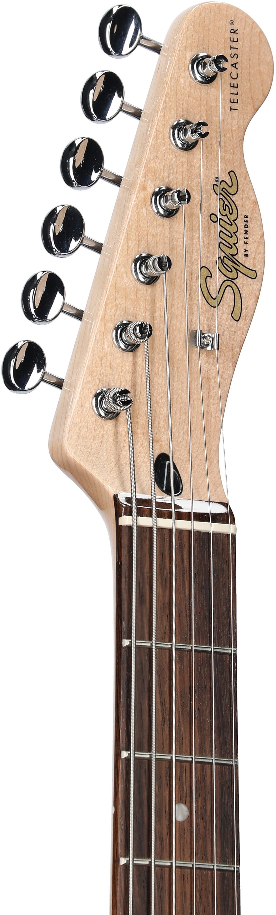 Squier Paranormal Baritone Cabronita Telecaster Electric Guitar, Laurel Fingerboard, Sea Foam, Headstock Left Front