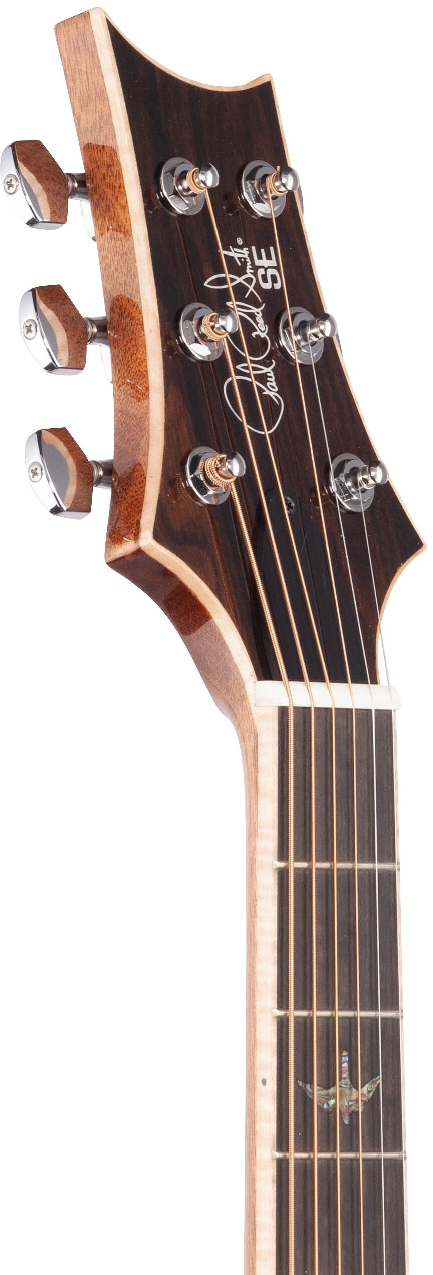 PRS Paul Reed Smith SE Tonare T60E Acoustic-Electric Guitar (with Case), Natural, Headstock Left Front