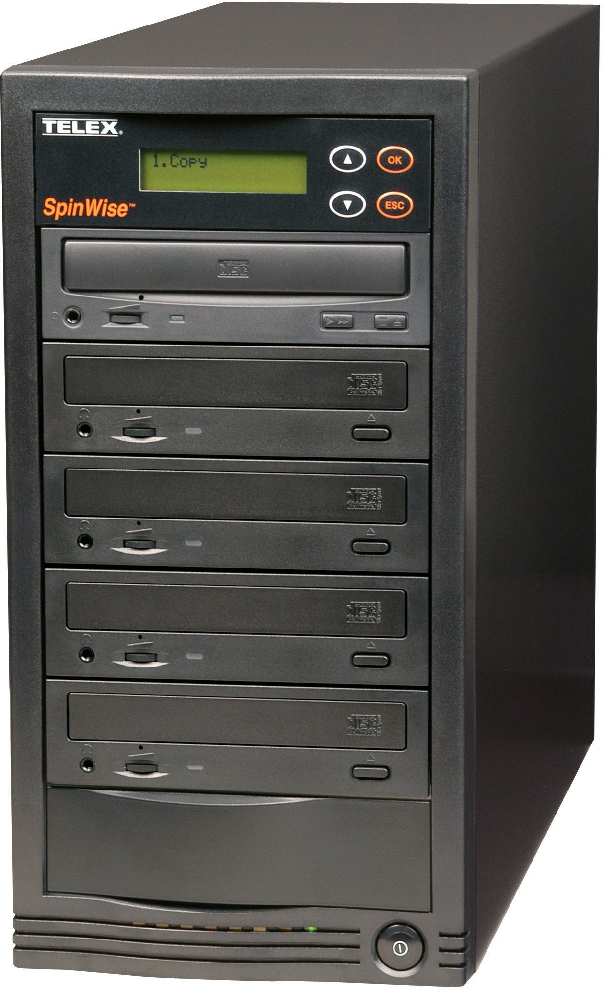 Telex Spinwise 452NH 1 to 4 CD Duplicator Tower, Main