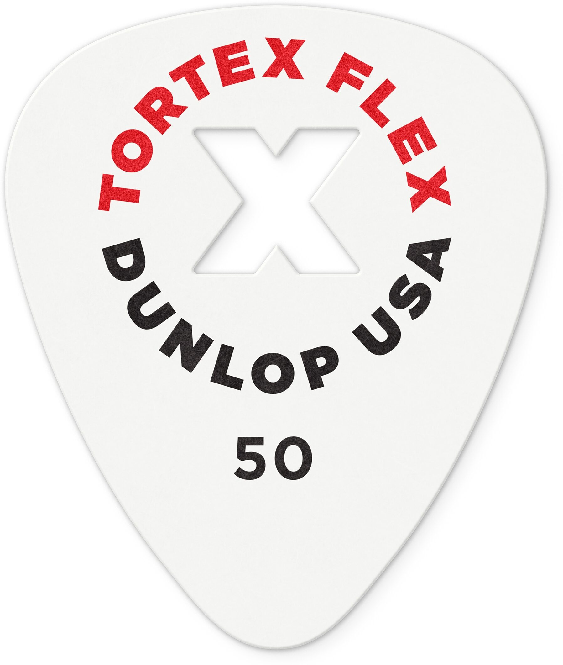 Dunlop Tortex Flex X Guitar Picks, 0.50 millimeter, 428XP050, 12-Pack, Action Position Back