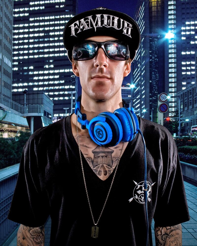 Aerial7 Tank DJ Headphones, Azzuro Glamour View 2