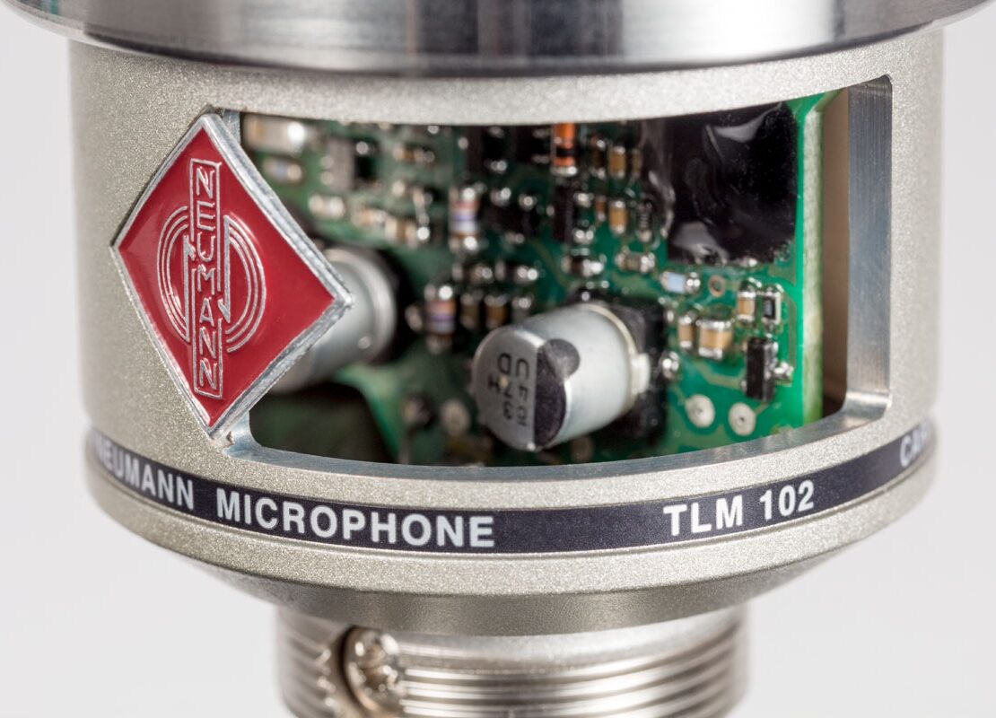 Neumann TLM 102 Studio Microphone, Nickel, TLM 102, with Swivel Mount, Detail TLM 102