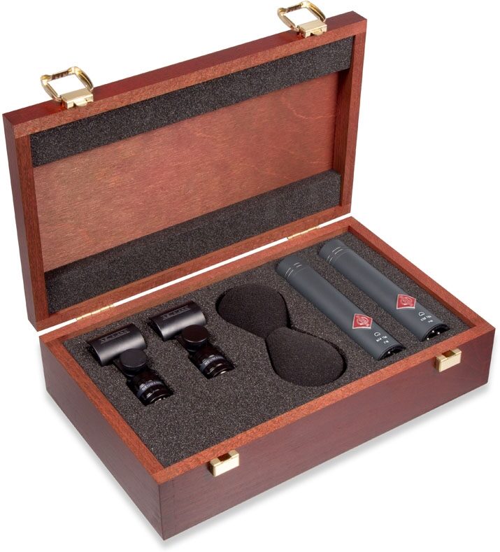 Neumann KM 184 Cardioid Small-Diaphragm Condenser Microphone, Black, KM 184 MT Stereo Set, Matched Pair, Package