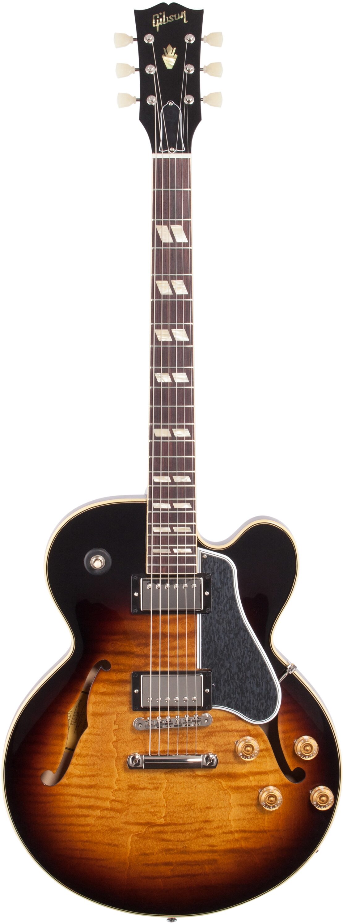 Gibson 2019 ES-275 Figured Thinline Semi-Hollowbody Electric Guitar (with Case), Action Position Back