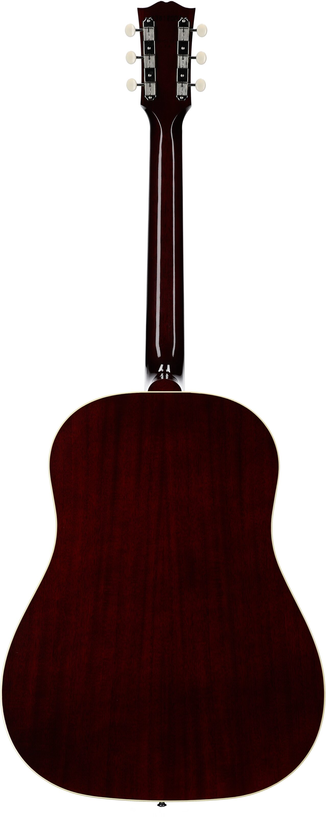 Gibson '60s J-45 Original Acoustic Guitar (with Case), Wine Red, Serial Number 23612007, Full Straight Back