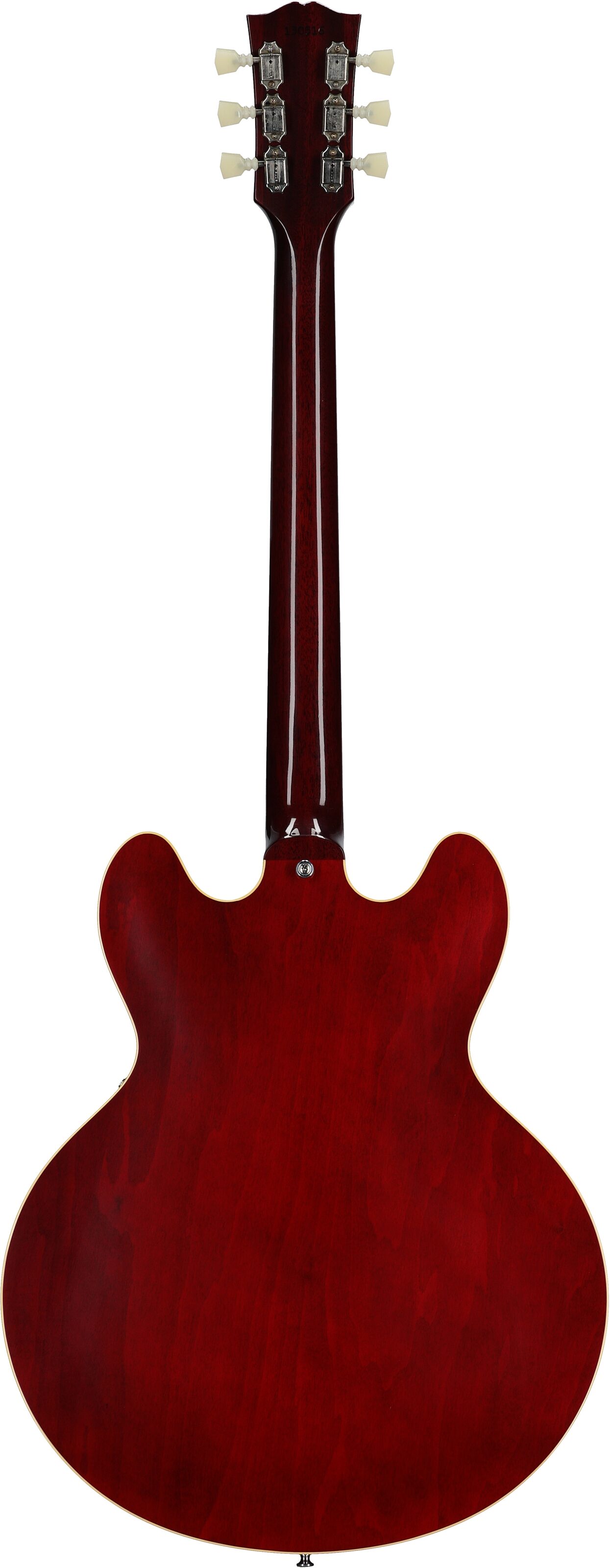Gibson Custom '64 ES-335 Reissue VOS Electric Guitar (with Case), 60s Cherry, Serial Number 130516, Full Straight Back