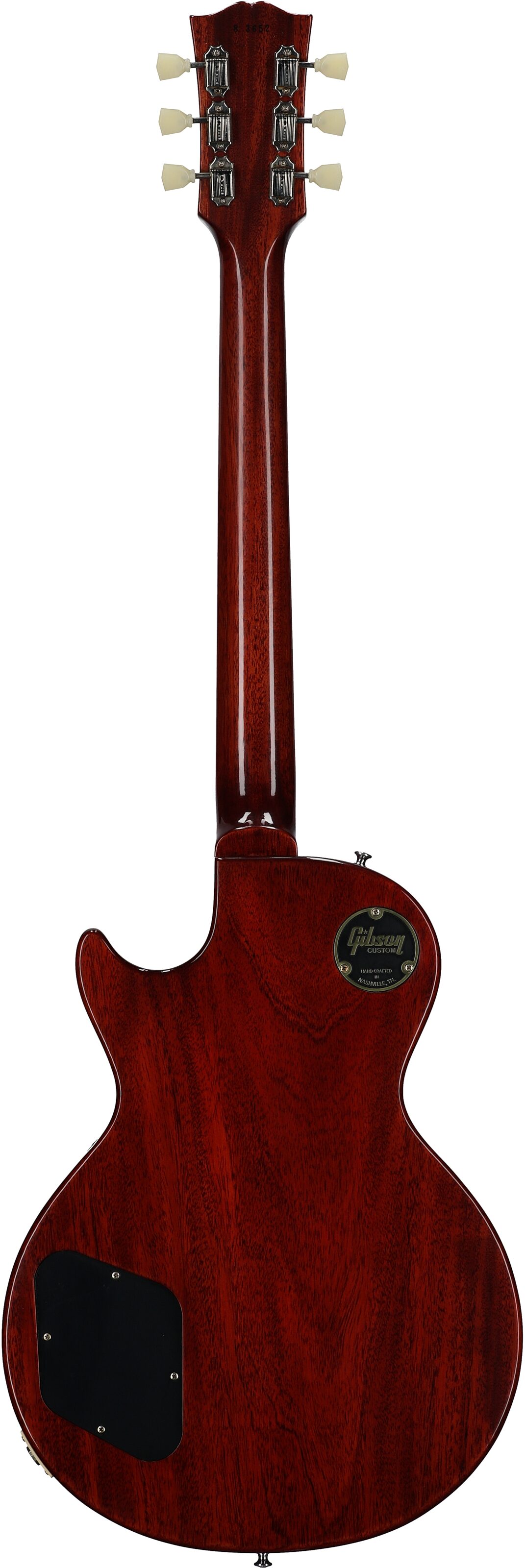 Gibson Custom 1958 Les Paul Standard Reissue Electric Guitar (with Case), Iced Tea Burst, Serial Number 83652, Full Straight Back