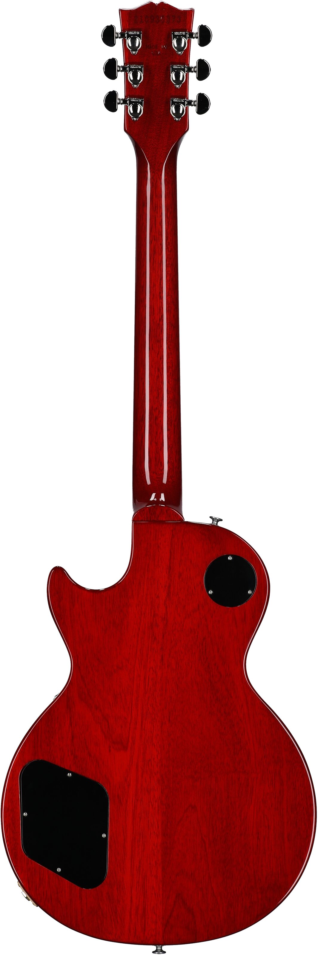 Gibson Exclusive '60s Les Paul Standard AAA Flame Top Electric Guitar (with Case), Bourbon Burst, Serial Number 210930373, Full Straight Back