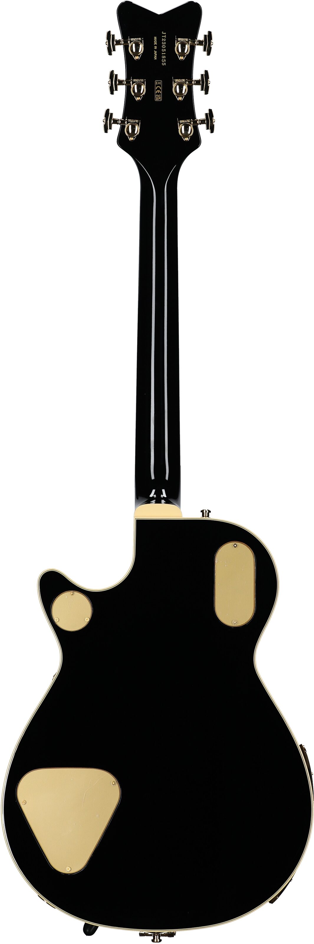 Gretsch G6134TG Limited Edition Paisley Penguin Electric Guitar (with Case), Black Paisley Penguin, Serial Number JT23051855, Full Straight Back