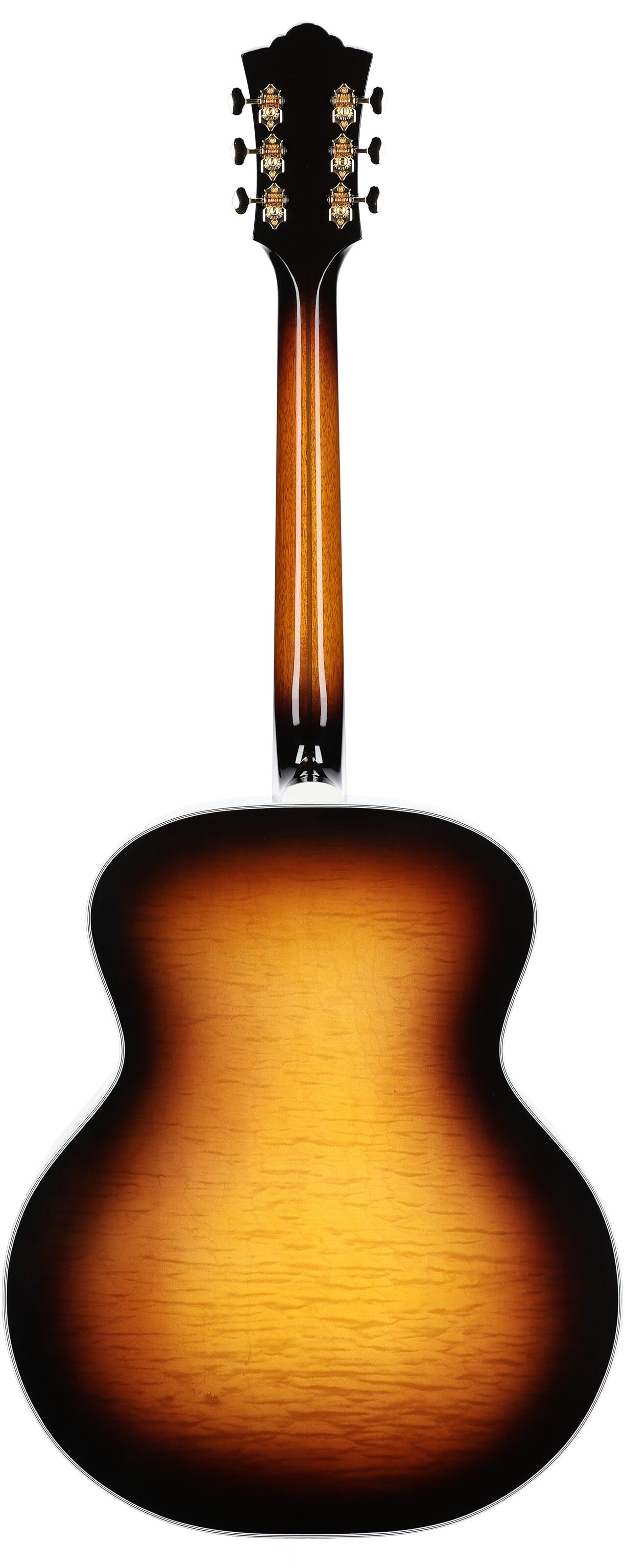 Guild F-55E Maple Jumbo Acoustic-Electric Guitar (with Case), Antique Sunburst, Serial Number C230804, Full Straight Back