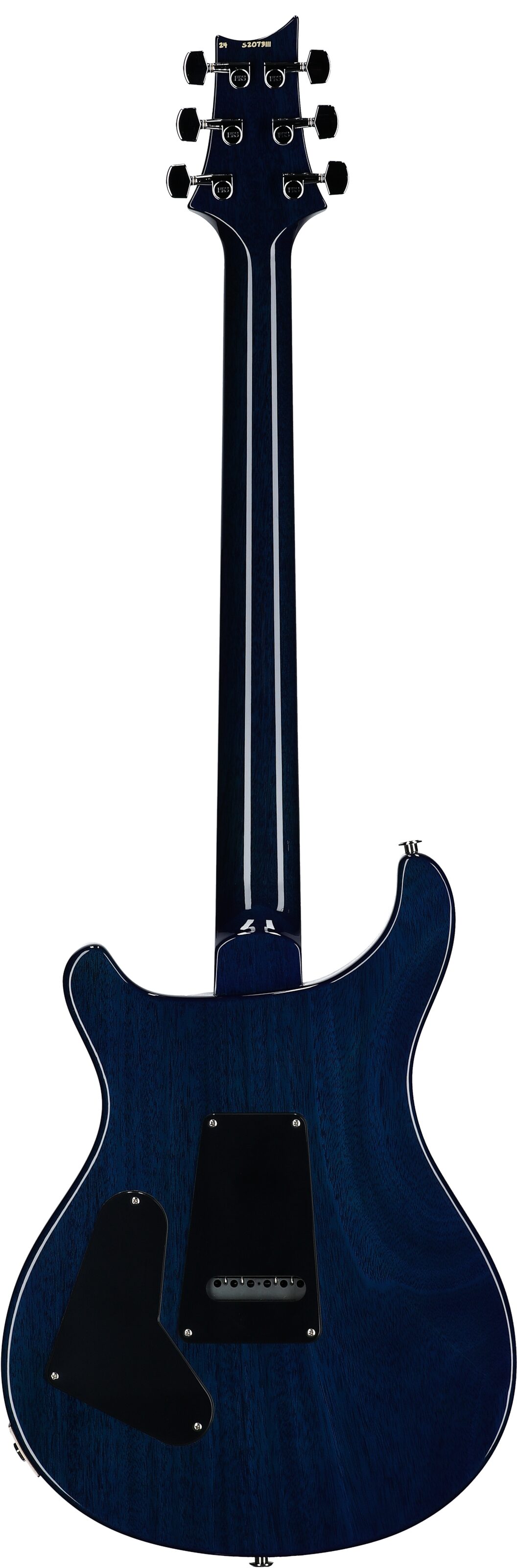 PRS Paul Reed Smith S2 Custom 24 Quilt Electric Guitar (with Gig Bag), Makena Blue, Serial Number S2073111, Full Straight Back