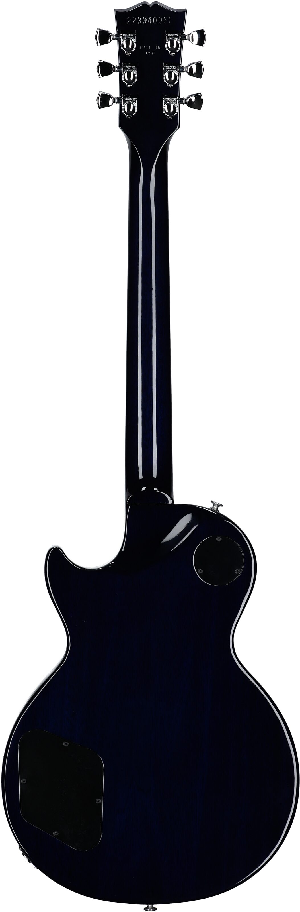 Gibson Les Paul Modern Figured AAA Electric Guitar (with Case), Cobalt Burst, Serial Number 223340032, Full Straight Back