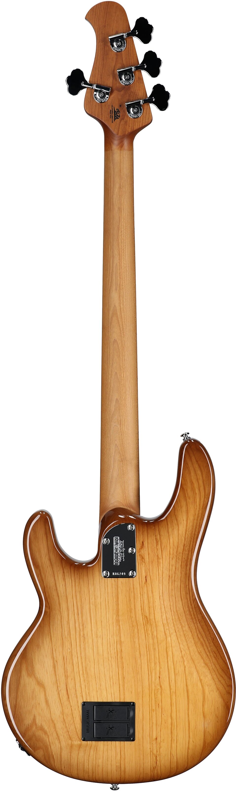 Ernie Ball Music Man StingRay Special Electric Bass (with Mono Case), Hot Honey, Serial Number K06749, Full Straight Back
