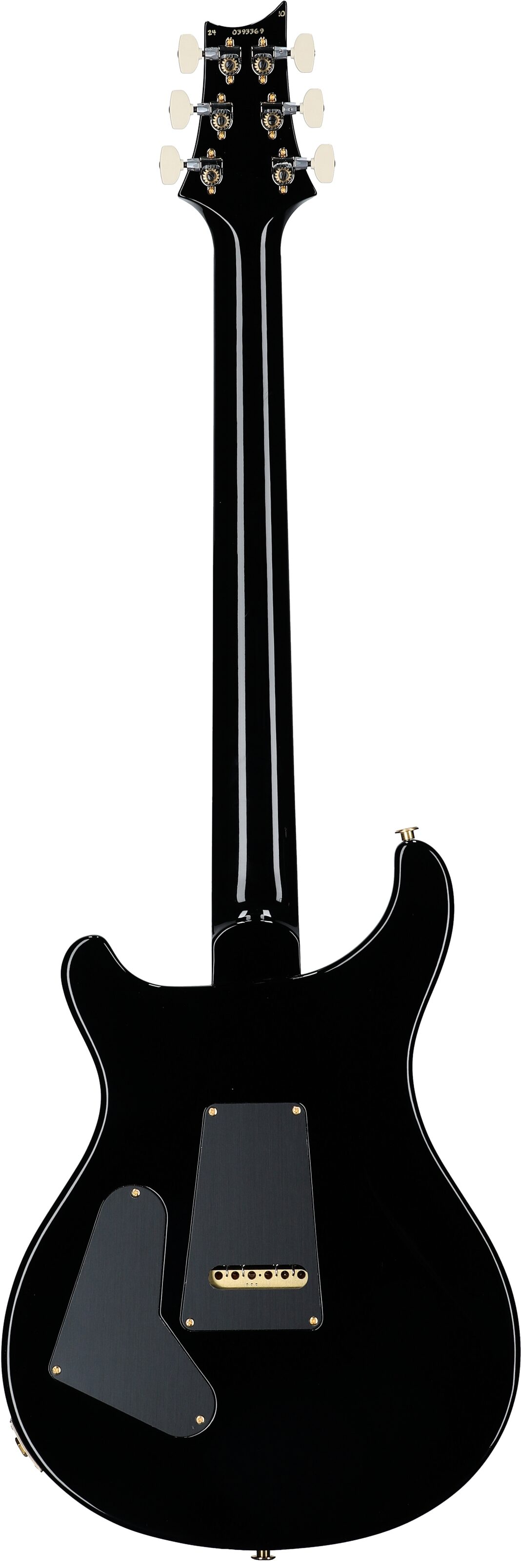 PRS Paul Reed Smith Custom 24 Pattern Thin 10-Top Electric Guitar (with Case), Charcoal Wraparound Smokeburst, Serial Number 0393369, Full Straight Back