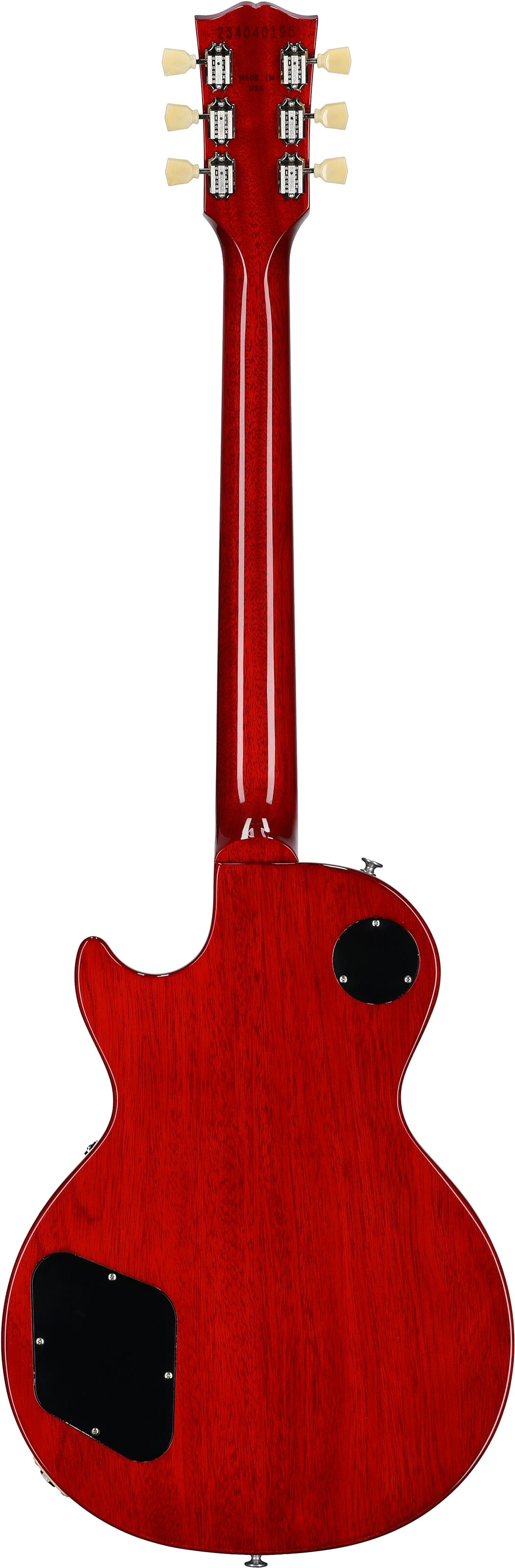 Gibson Exclusive '50s Les Paul Standard AAA Flame Top Electric Guitar (with Case), Heritage Cherry Sunburst, Serial Number 234040195, Full Straight Back