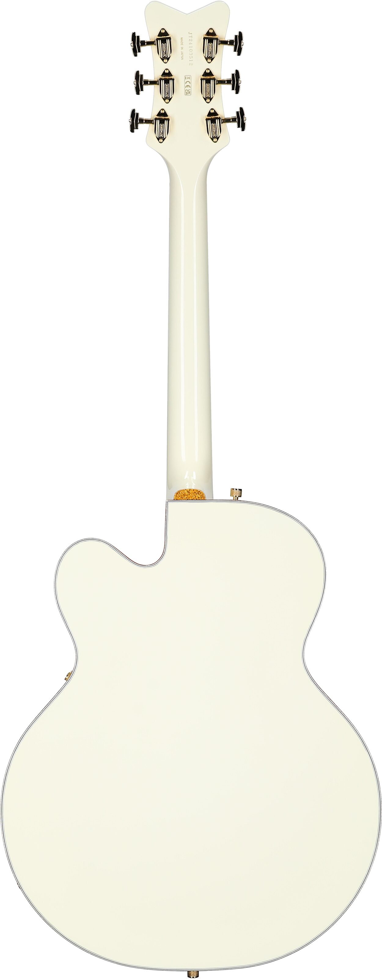 Gretsch G-6136T59 VS 1959 White Falcon Electric Guitar (with Case), New, Serial Number JT24103512, Full Straight Back
