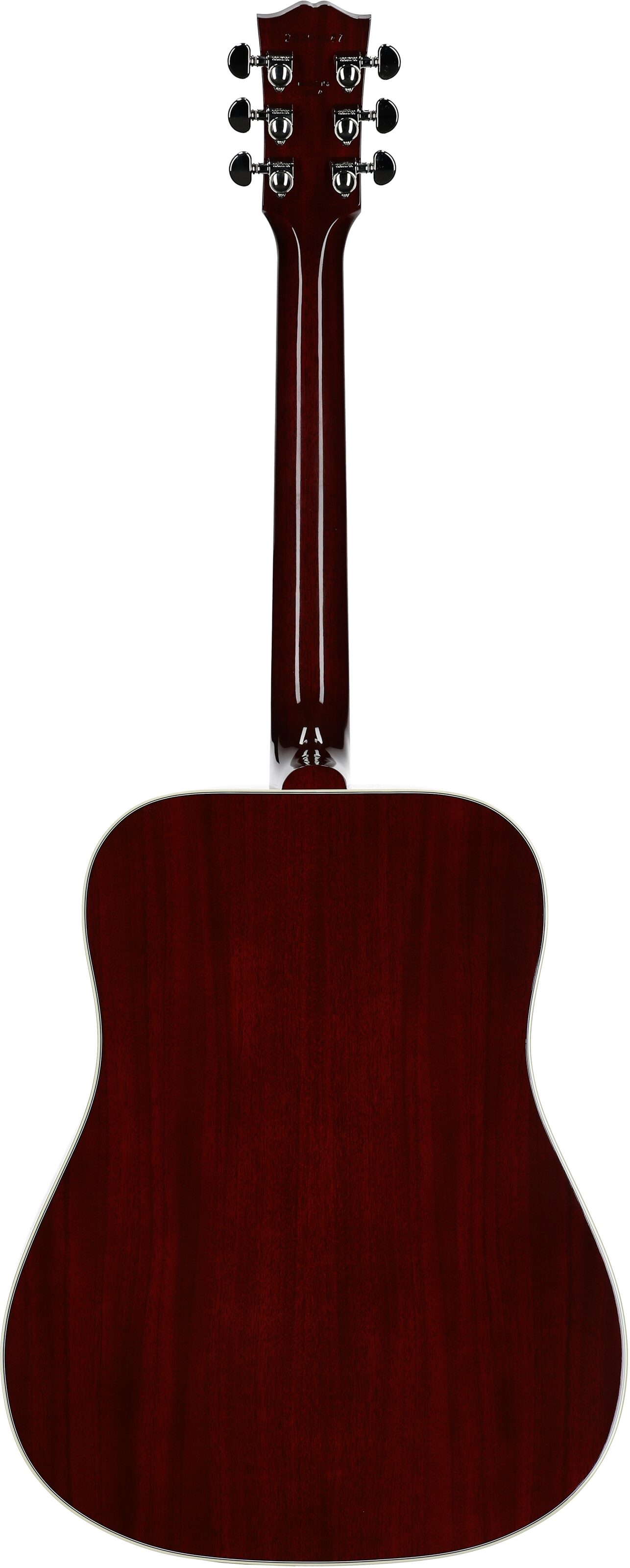 Gibson Limited Edition Hummingbird Standard Acoustic-Electric Guitar (with Case), Wine Red, Serial Number 23304087, Full Straight Back