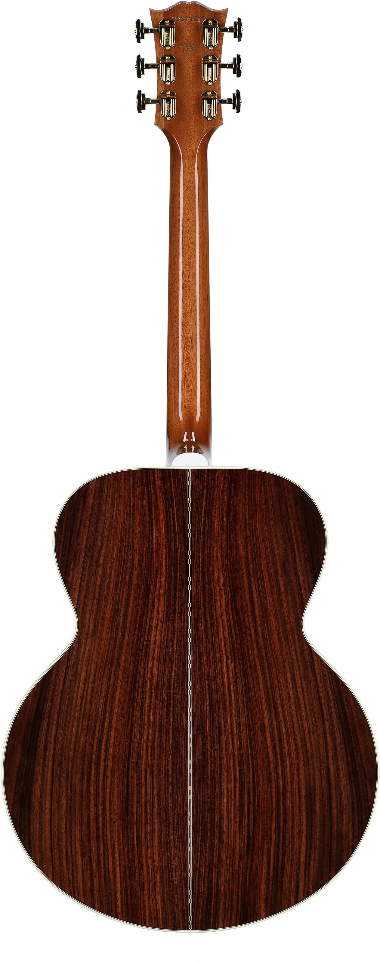 Gibson SJ-200 Standard Rosewood Jumbo Acoustic-Electric Guitar (with Case), Rosewood Burst, Serial Number 23124017, Full Straight Back