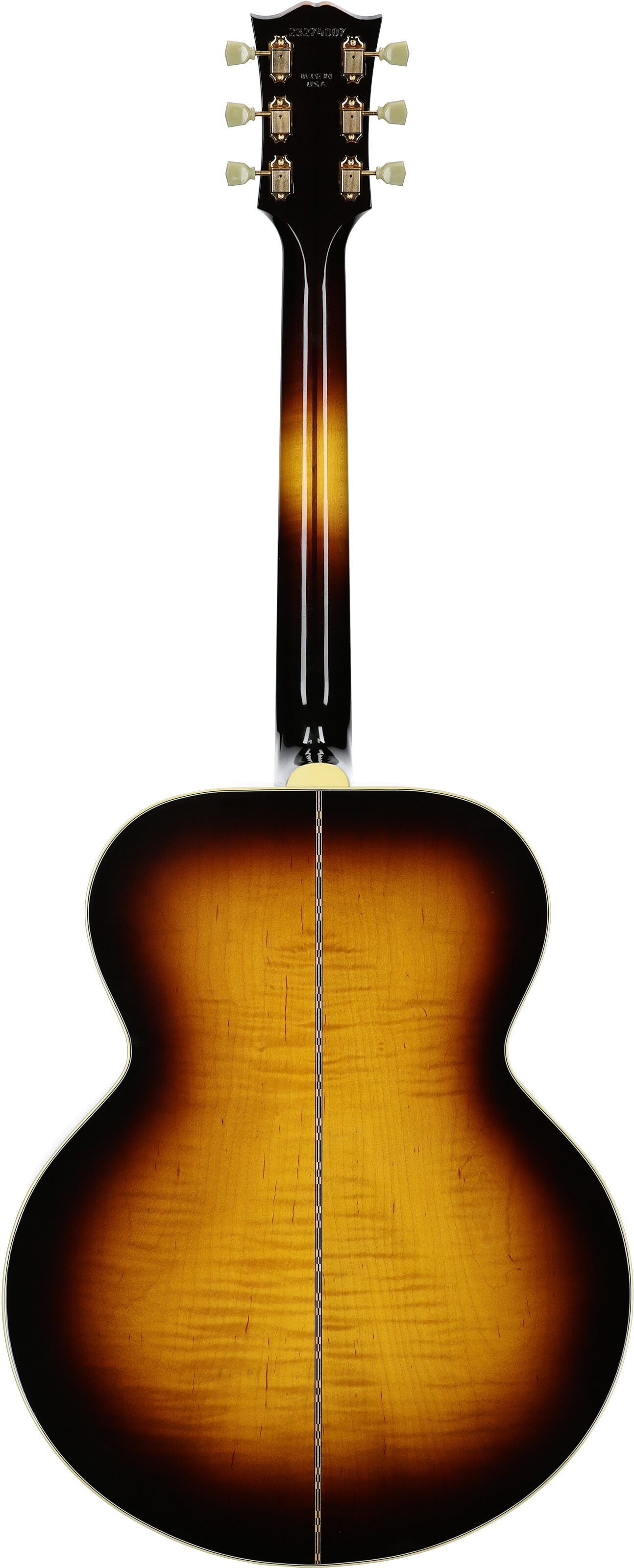 Gibson SJ-200 Original Jumbo Acoustic-Electric Guitar (with Case), Vintage Sunburst, Serial Number 23274007, Full Straight Back
