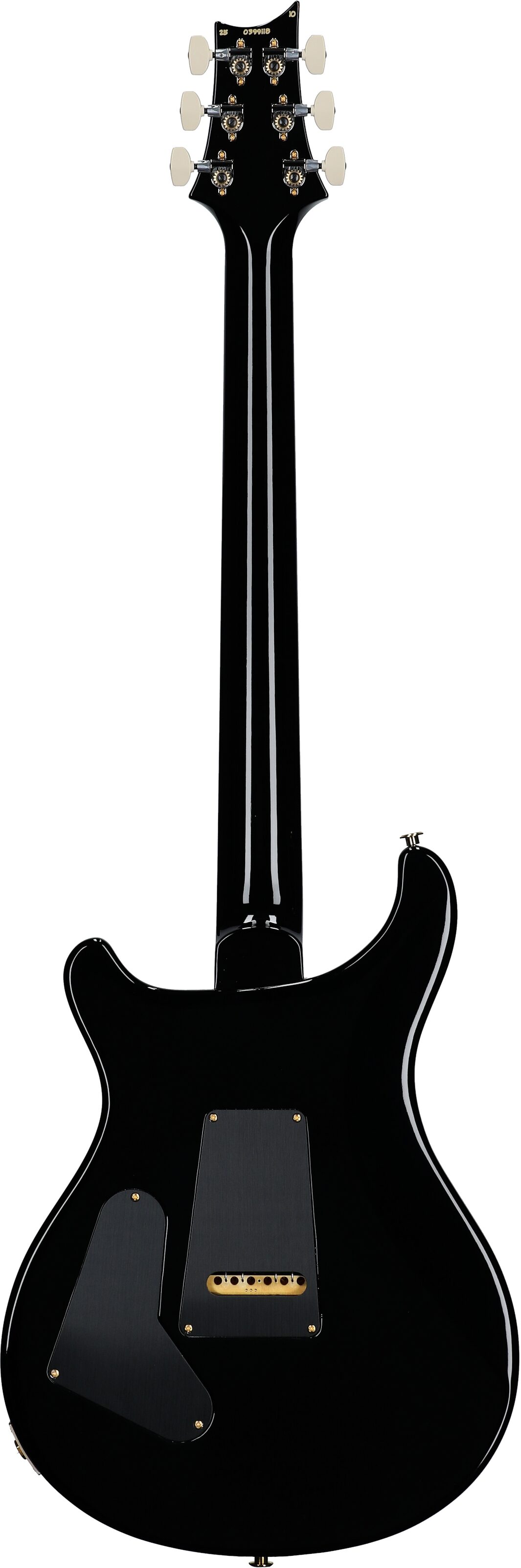 PRS Paul Reed Smith Custom 24-08 10-Top Pattern Thin Electric Guitar (with Case), Charcoal Burst, Serial Number 0399118, Full Straight Back