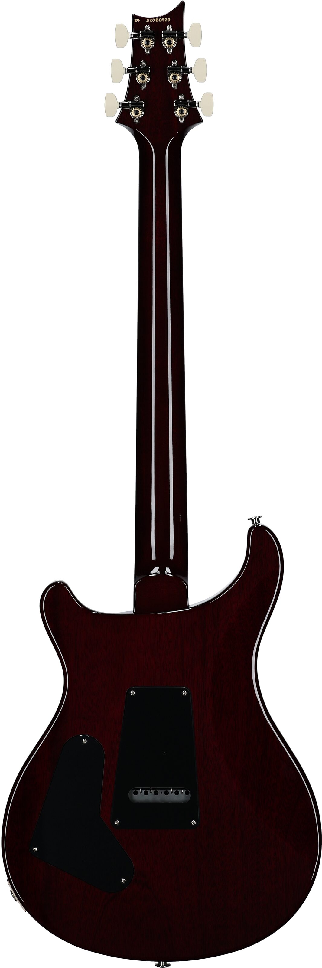 PRS Paul Reed Smith S2 Custom 24 Quilt Electric Guitar (with Gig Bag), Gray Black Purple Burst, Serial Number S2080429, Full Straight Back