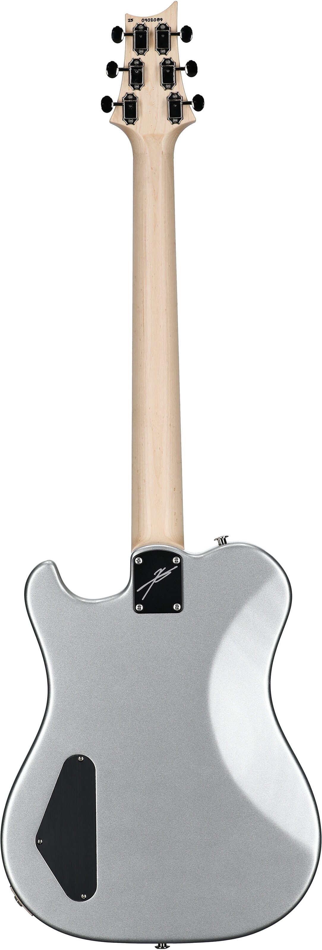 PRS Paul Reed Smith Myles Kennedy Electric Guitar (with Gig Bag), Platinum Metallic, Serial Number 0402089, Full Straight Back
