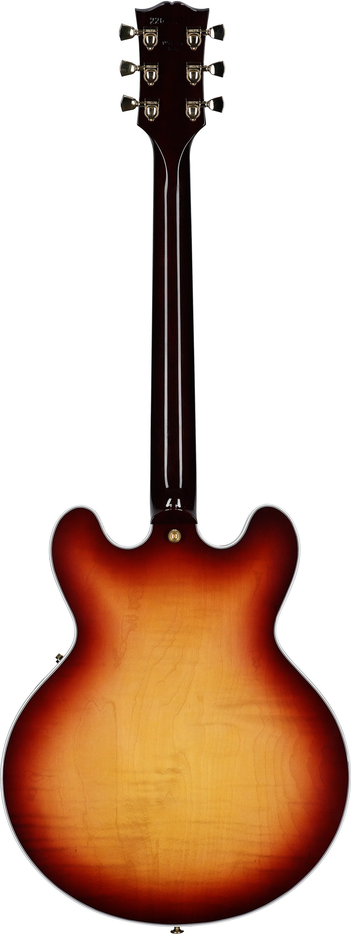Gibson ES-335 Supreme Figured Top Electric Guitar (with Case), Bourbon Burst, Serial Number 226240208, Full Straight Back