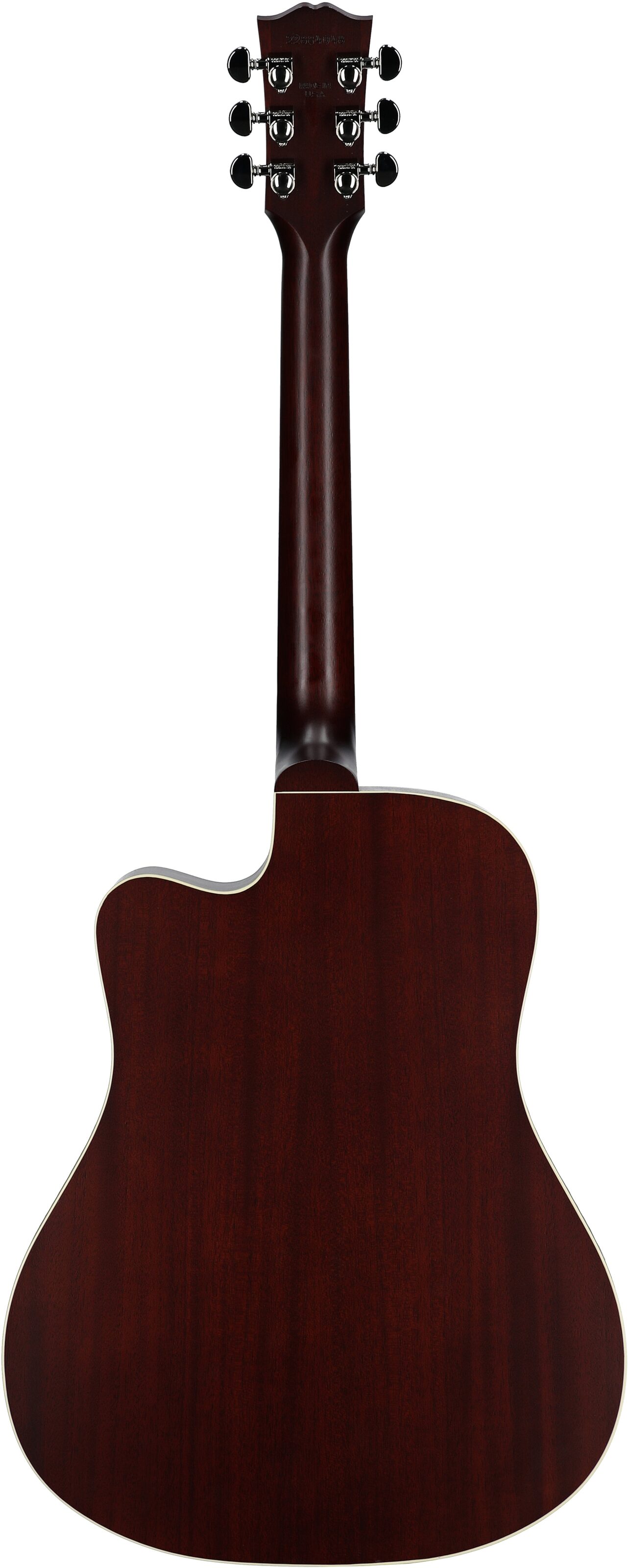 Gibson Hummingbird Studio EC Acoustic-Electric Guitar (with Case), Tri-Burst Satin, Serial Number 22884048, Full Straight Back