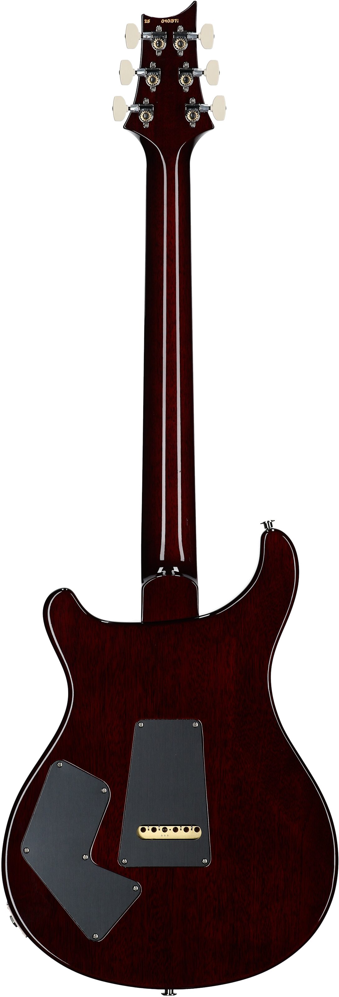 PRS Paul Reed Smith Modern Eagle V Electric Guitar (with Case), Dark Cherry Sunburst, Serial Number 0401371, Full Straight Back